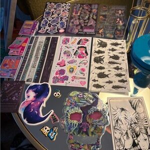 Pipsticks whimsigoth kawaii assorted stickers NEW